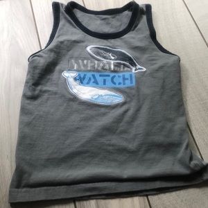 Gymboree Boys Size 7 whale watch tank top